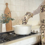 Como Linen Oven Glove - Olives - Pure Apotheca