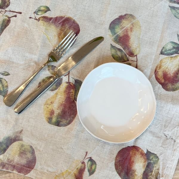 Como Linen Tablecloth 250x150cm - Pears - Pure Apotheca