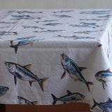 Como Linen Tablecloth 250x150cm - Sardines - Pure Apotheca