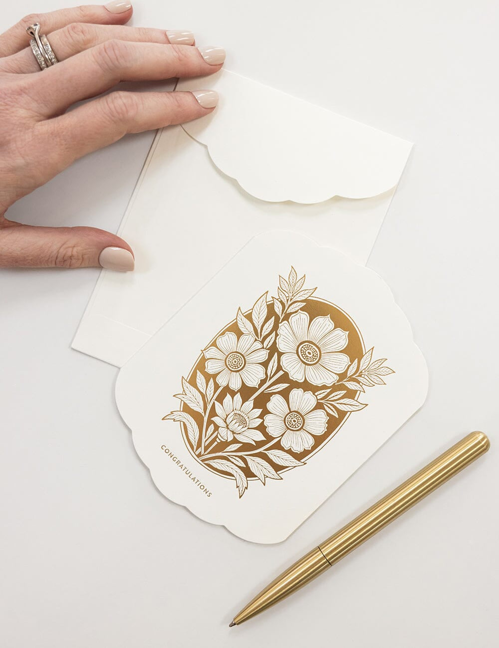 Congratulations Scallop Card - Pure Apotheca