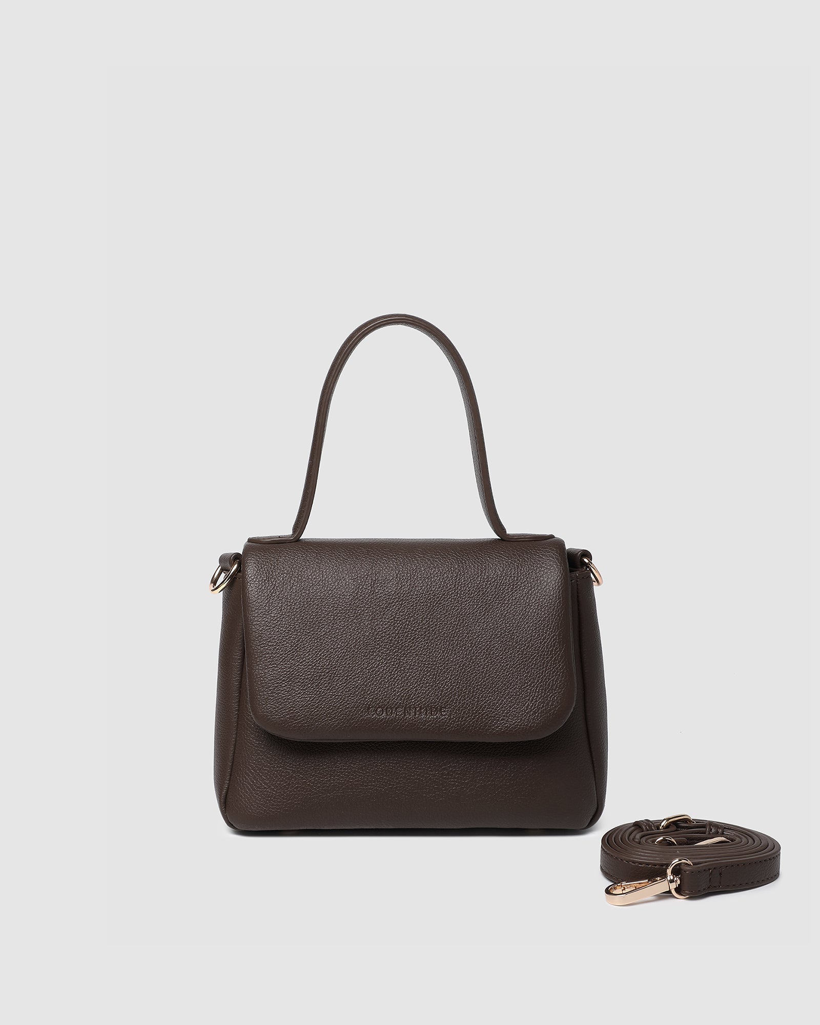 Connie Top Handle Bag - Chocolate - Pure Apotheca