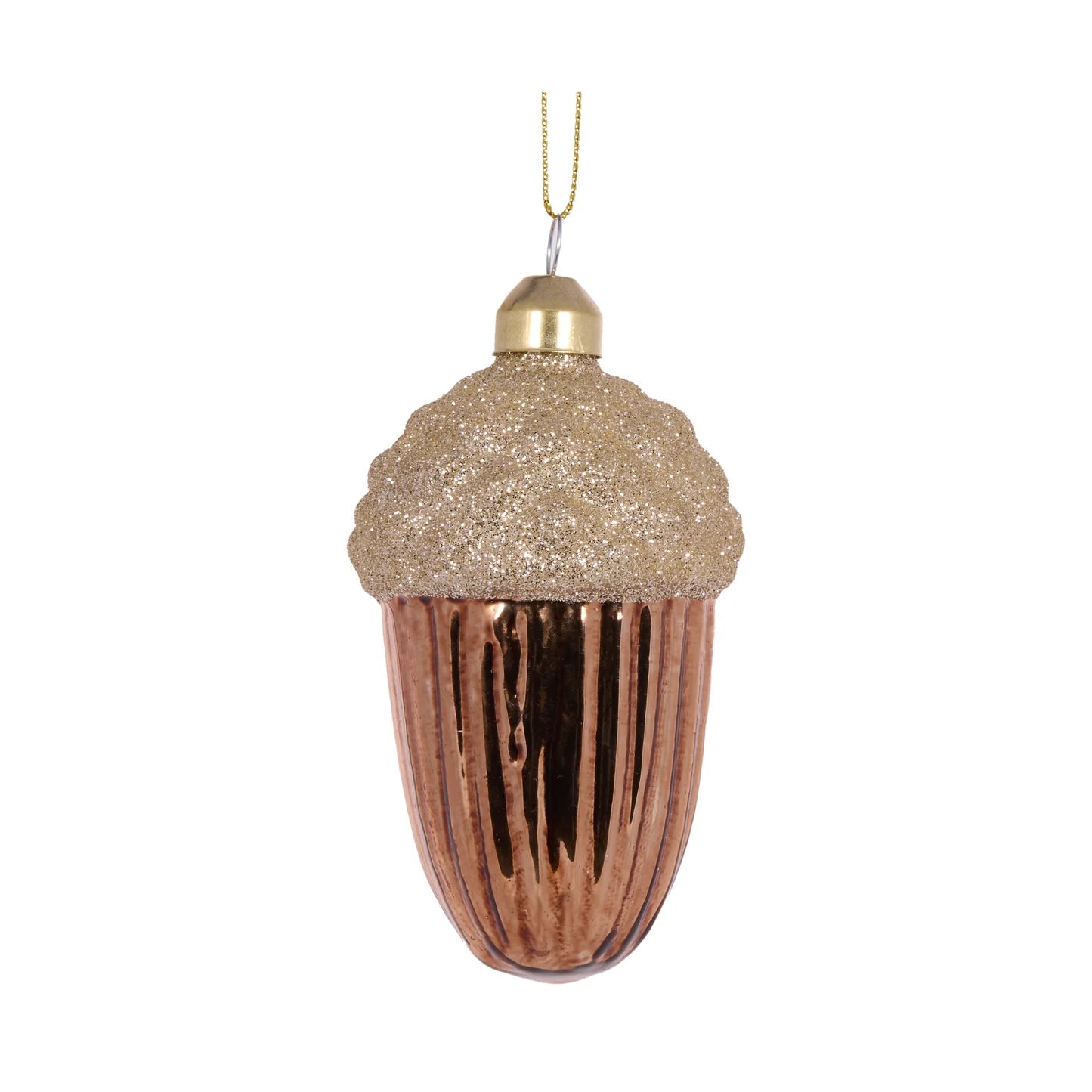 COPPER FROSTED ACORN BAUBLE - Pure Apotheca