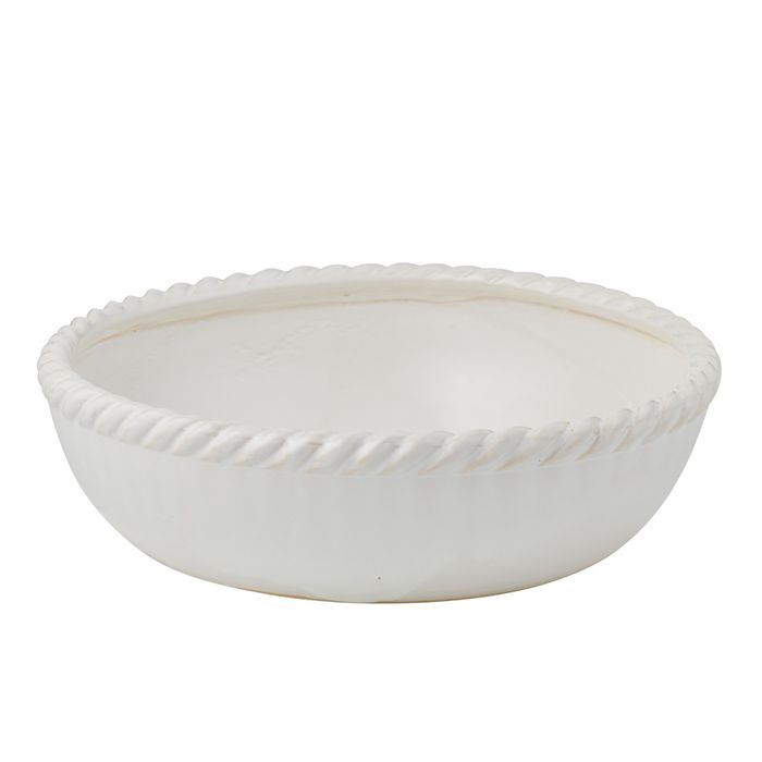 Cordoba Ceramic Bowl 41x11.5cm White - Pure Apotheca