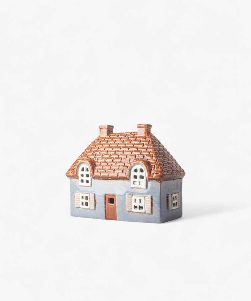 Cotswold Tea Light Cottage Blue - Pure Apotheca