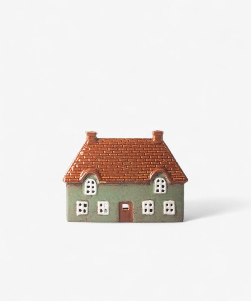 Cotswold Tea Light Cottage Seagreen - Pure Apotheca