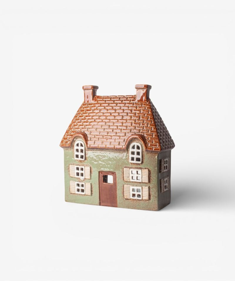 Cotswold Tea Light Cottage Seagreen - Pure Apotheca
