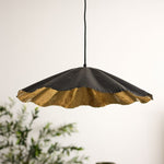 Crimped Pendant Black/Gold Small - Pure Apotheca
