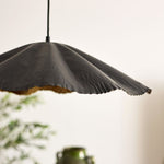 Crimped Pendant Black/Gold Small - Pure Apotheca