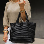 Cruiser Woven Tote Bag Black - Pure Apotheca