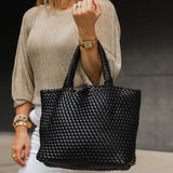 Cruiser Woven Tote Bag Black - Pure Apotheca