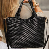 Cruiser Woven Tote Bag Black - Pure Apotheca