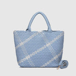 Cruiser Woven Tote Bag Chambray Blue Silver - Pure Apotheca