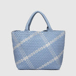 Cruiser Woven Tote Bag Chambray Blue Silver - Pure Apotheca