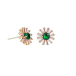 Crystal Bloom Studs Emerald - Pure Apotheca