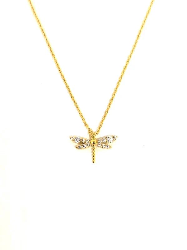 Crystal Dragonfly Necklace - Pure Apotheca
