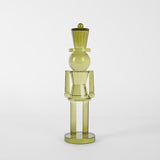 Crystal Glass Nutcracker Olive Green Medium - Pure Apotheca