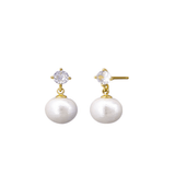 Crystal Pearl Drop Earring - Pure Apotheca