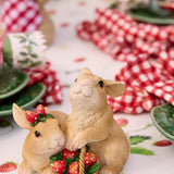 CUDDLING RABBITS WITH STRAWBERRY BASKET - Pure Apotheca