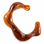 Curve Resin Cuff Amber - Pure Apotheca
