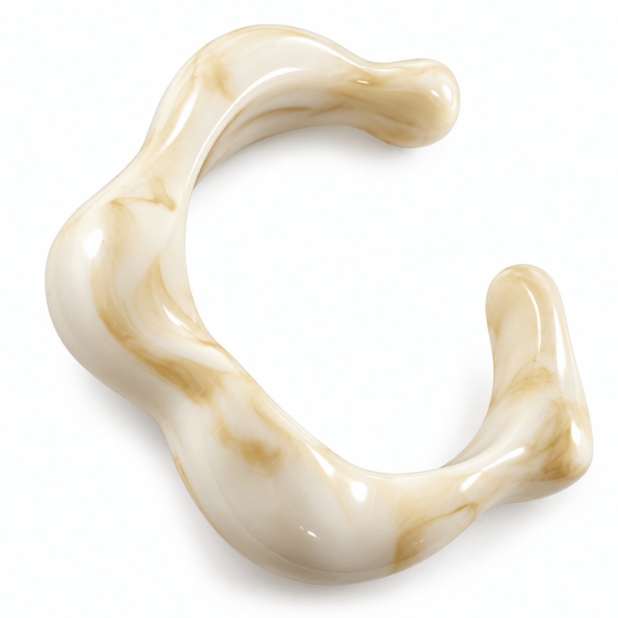 Curve Resin Cuff Natural - Pure Apotheca