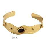 Cleopatra Gold Cuff with Tiger Eye