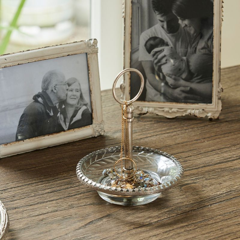 Cut Glass Ring Dish with Handle - Pure Apotheca