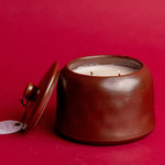 Cypress & Fir Bronzed Glazed Ceramic Candle - Pure Apotheca