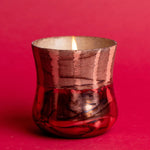 Cypress & Fir Frosted Copper Metallic Glass Candle - Pure Apotheca