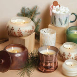 Cypress & Fir Frosted Copper Metallic Glass Candle - Pure Apotheca