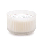 Cypress & Fir Frosted White Ribbed Candle LRG - Pure Apotheca