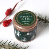 Cypress & Fir Green Copper Tin Candle - Pure Apotheca