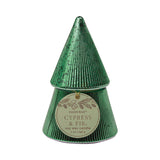 Cypress & Fir Green Stacked Tree Candle 198g - Pure Apotheca