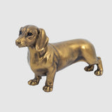 Dachshund Sculpture Antique Gold - Pure Apotheca