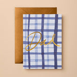 Dad Blue Check Card - Pure Apotheca