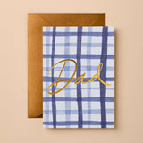 Dad Blue Check Card - Pure Apotheca