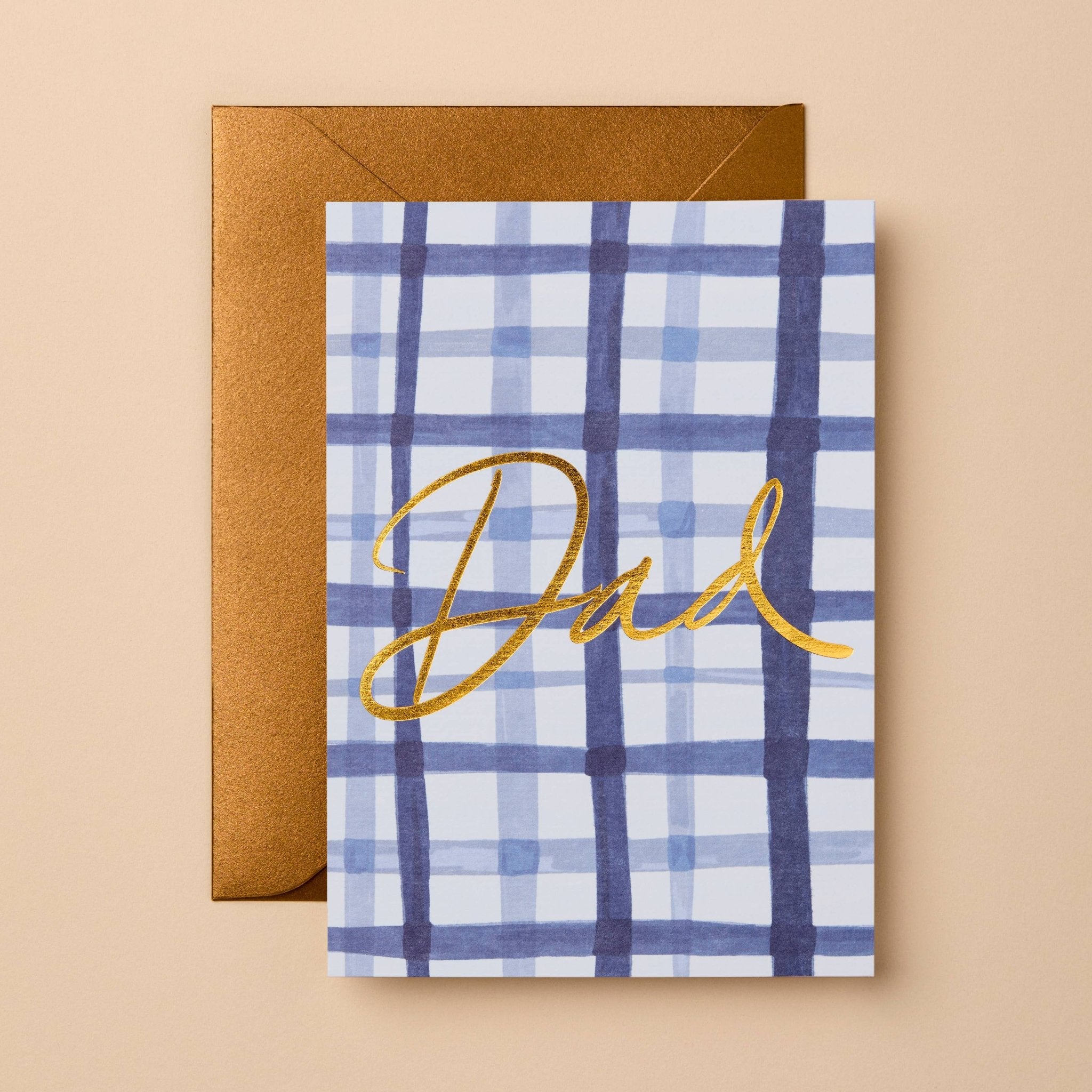 Dad Blue Check Card - Pure Apotheca