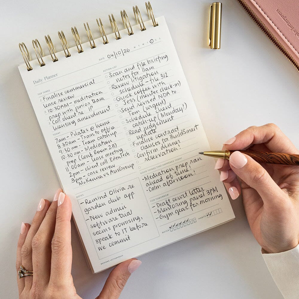 Daily Planner Ringbound Notepad - Pure Apotheca