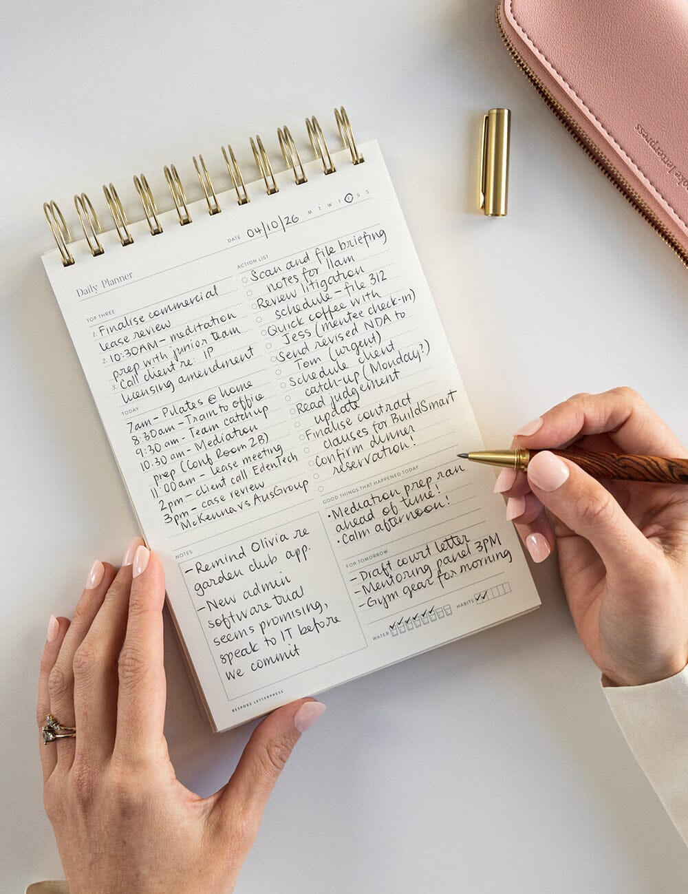 Daily Planner Ringbound Notepad - Pure Apotheca