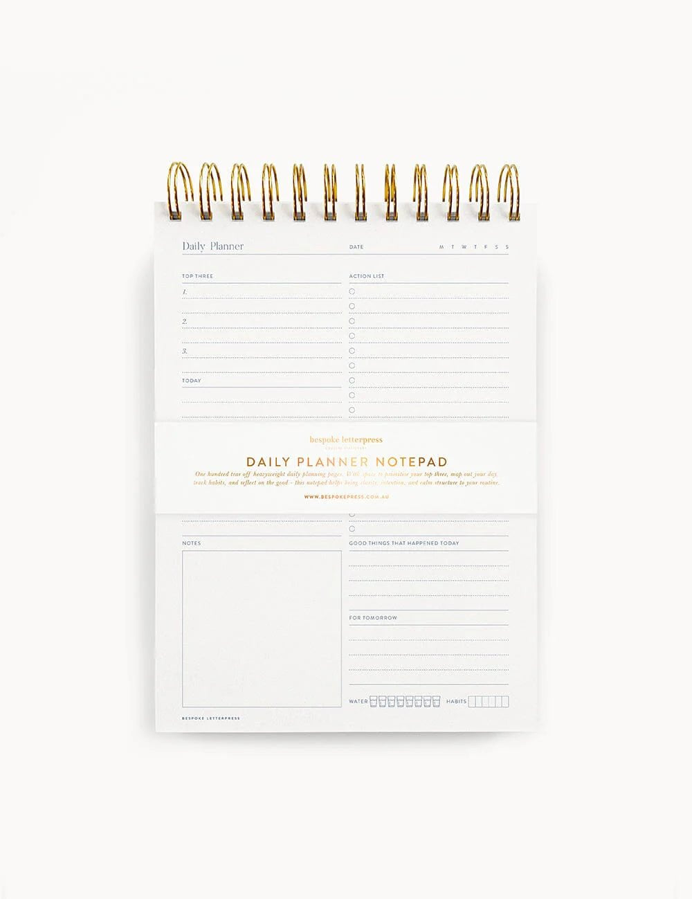 Daily Planner Ringbound Notepad - Pure Apotheca
