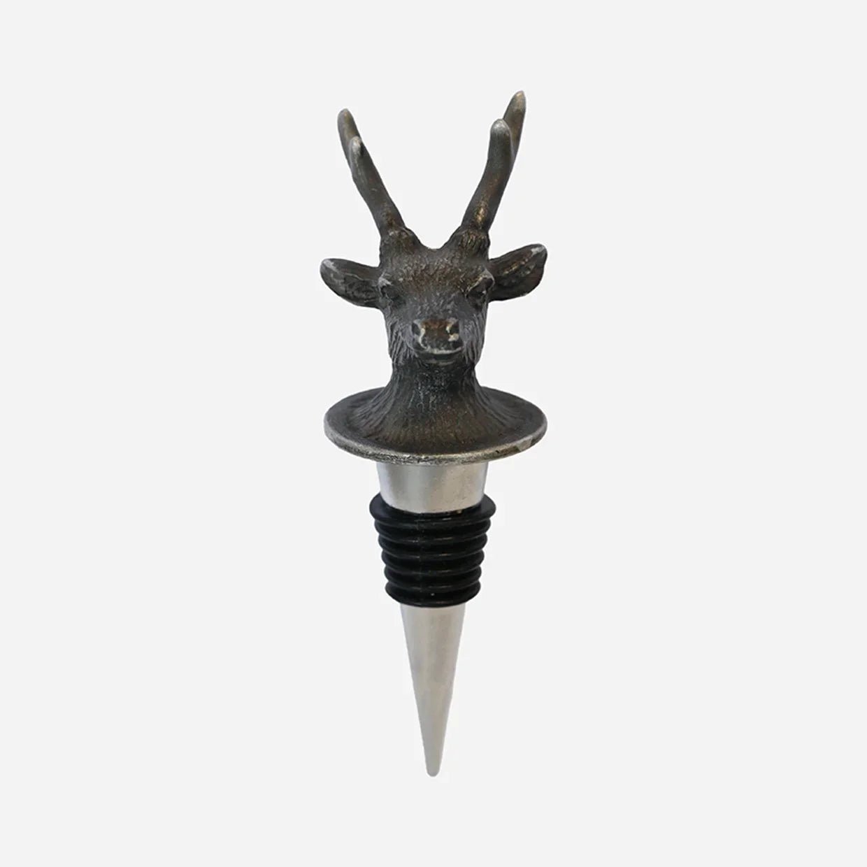 Deer Bottle Stopper in Pewter Finish - Pure Apotheca