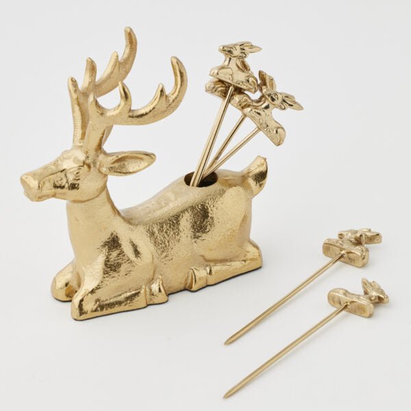 Deer Cocktail Picks Set/6 - Pure Apotheca