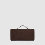 Delaney Clutch Suedette Chocolate - Pure Apotheca
