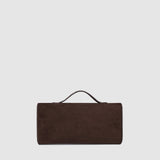 Delaney Clutch Suedette Chocolate - Pure Apotheca