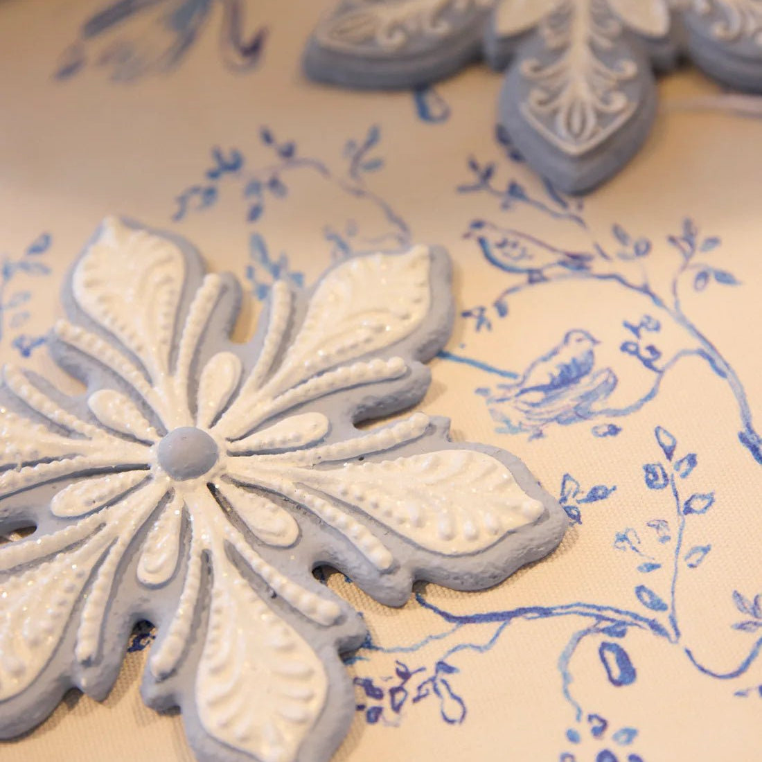 DELICATE BLUE SNOWFLAKE COOKIE HANGING - Pure Apotheca