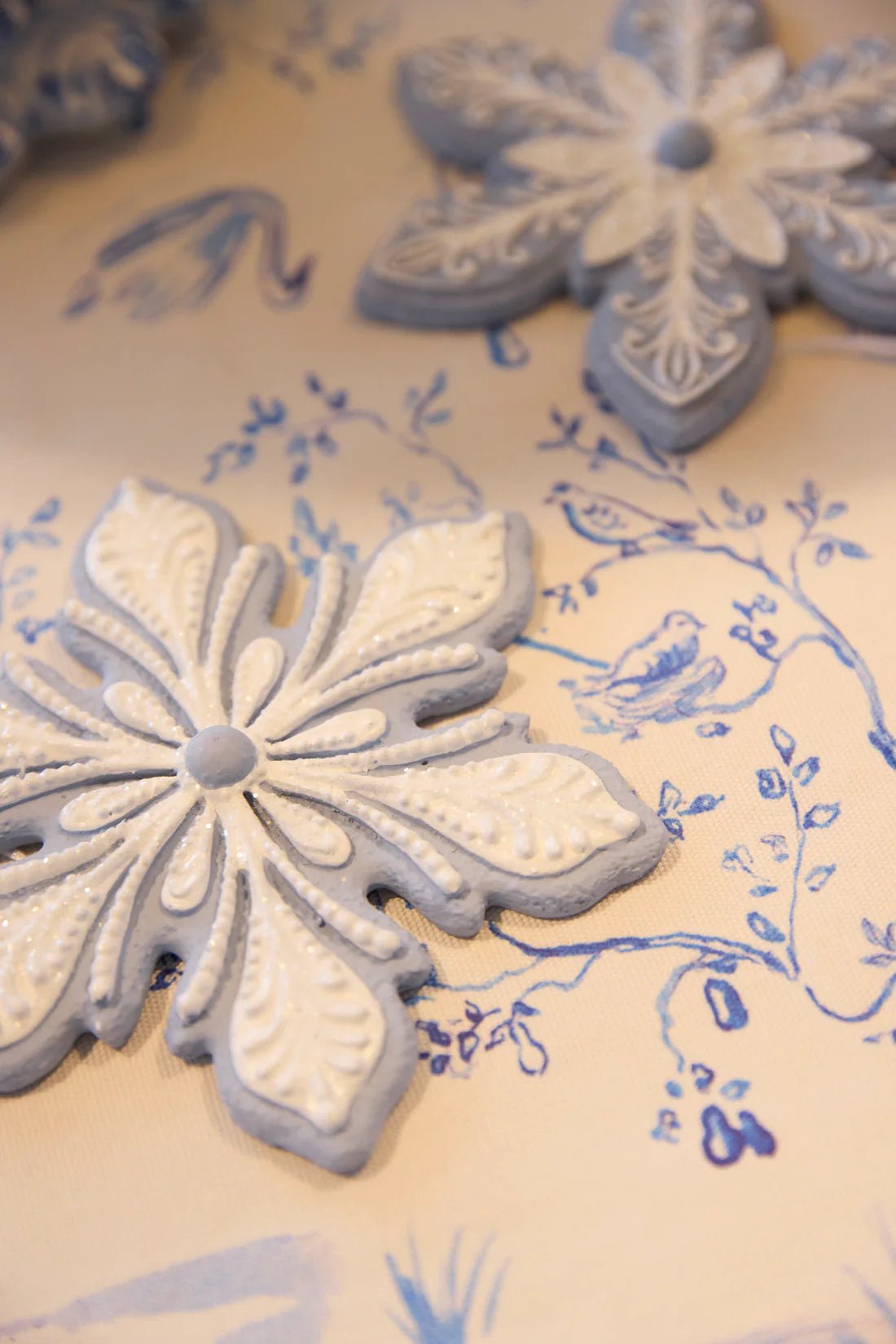DELICATE BLUE SNOWFLAKE COOKIE HANGING - Pure Apotheca