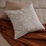 DELILAH NEUTRAL BLOCK PRINT CUSHION 50CM - Pure Apotheca