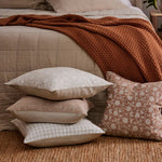 DELILAH RUST BLOCK PRINT CUSHION 50CM - Pure Apotheca