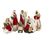 Deluxe Nativity 6 Piece Set Red 32cm - Pure Apotheca