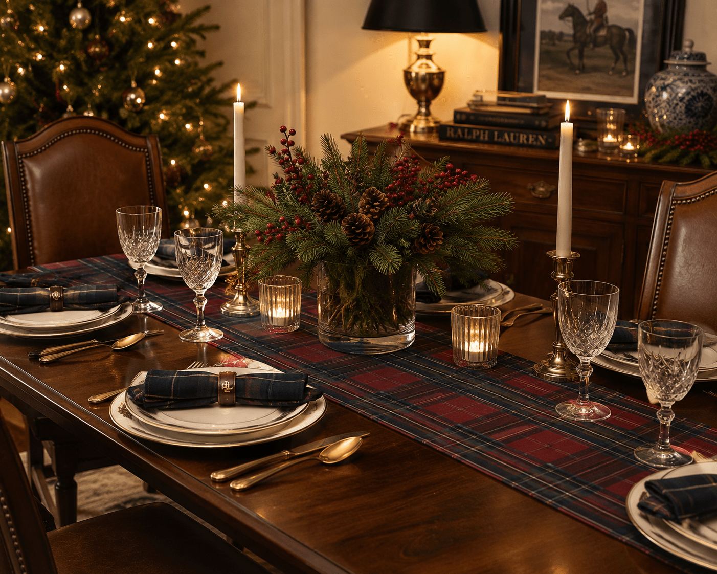 Deluxe Tartan Table Runner 180x33cm - Pure Apotheca