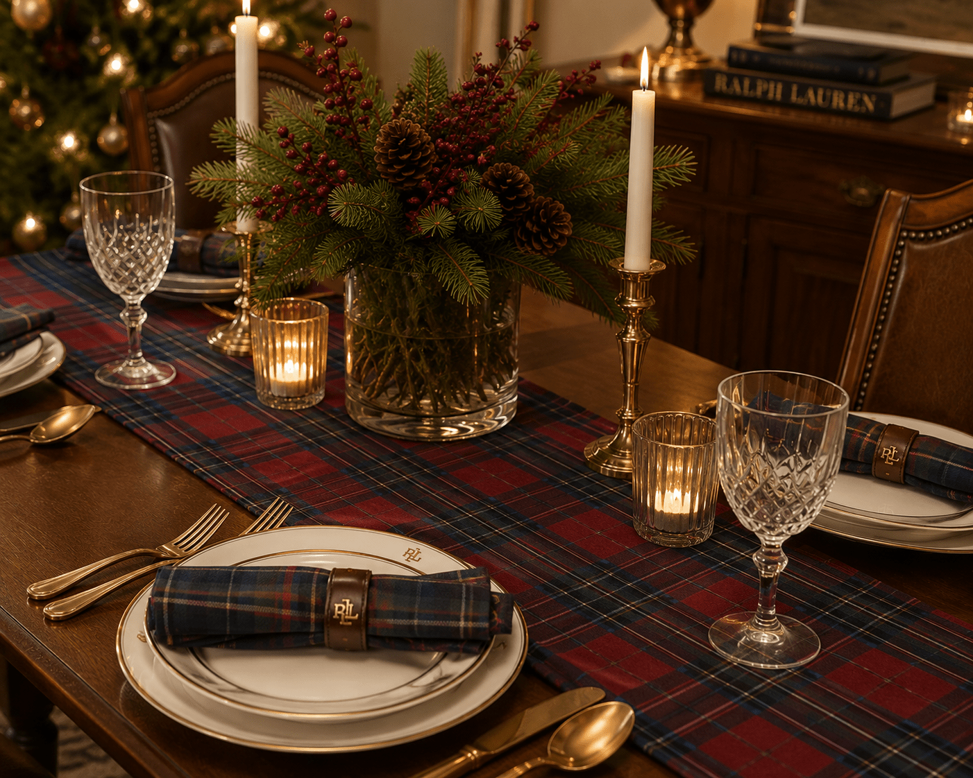 Deluxe Tartan Table Runner 180x33cm - Pure Apotheca